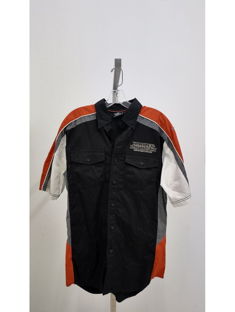 Harley-Davidson Genuine Motor Clothes Flame Graphic Button Up Shirt - Small